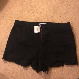Black high waisted shorts